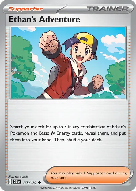 Ethan's Adventure, Pokémon card DRI 165 — Destined Rivals set