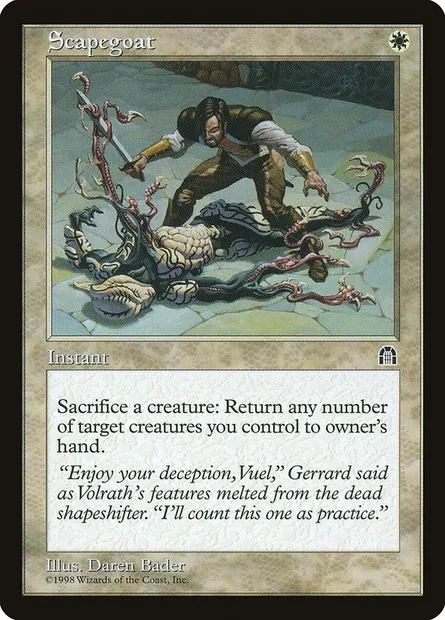 Scapegoat, Magic card STH 14 — Stronghold set