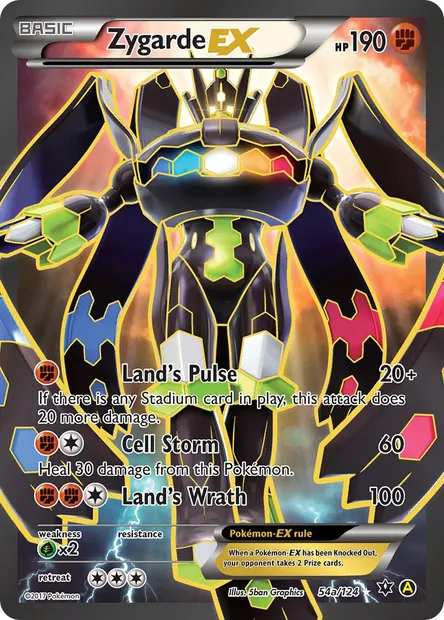 Zygarde EX, Pokémon card FCO 54a — Fates Collide set