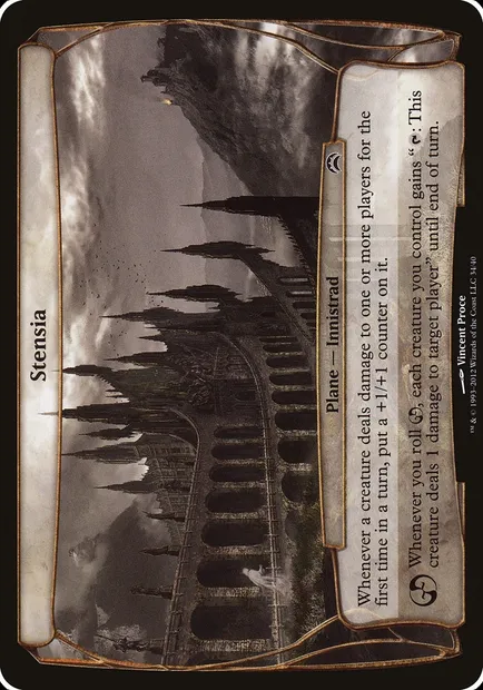 Stensia, Magic card OPC2 34 — Planechase 2012 Planes set