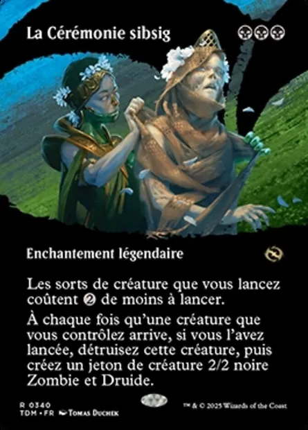 La Cérémonie sibsig, carte Magic TDM 340 — extension Tarkir: Dragonstorm