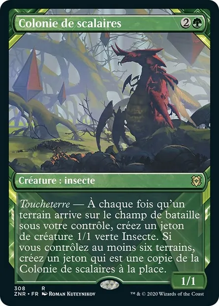 Colonie de scalaires, carte Magic ZNR 308 — extension Renaissance de Zendikar