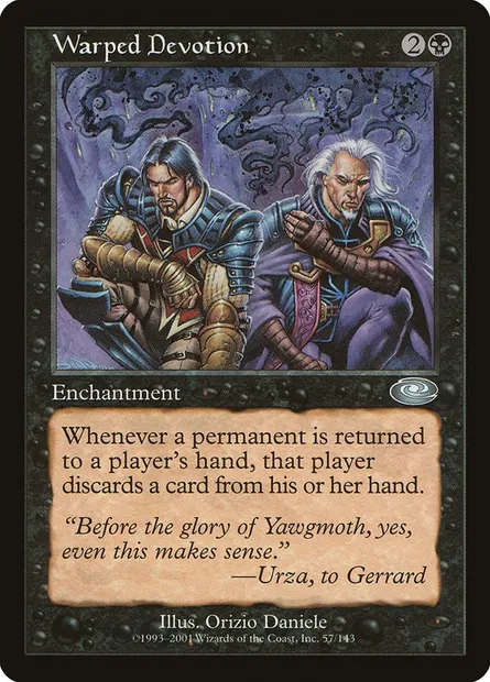 Dévotion dévoyée, carte Magic PLS 57 — extension Planeshift