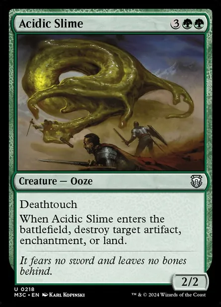 Acidic Slime, Magic card M3C 218 — Modern Horizons 3 Commander set