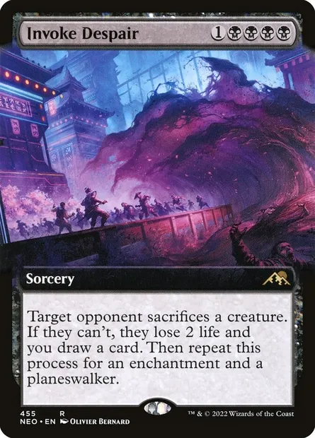 Invoke Despair, Magic card NEO 455 — Kamigawa: Neon Dynasty set