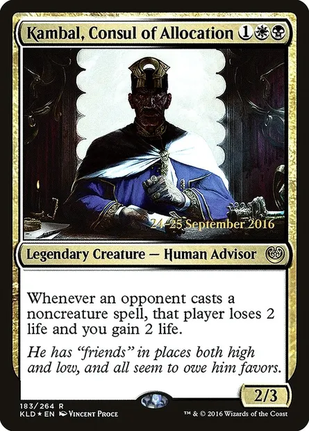 Kambal, Consul of Allocation, Magic card PKLD 183s — Kaladesh Promos set