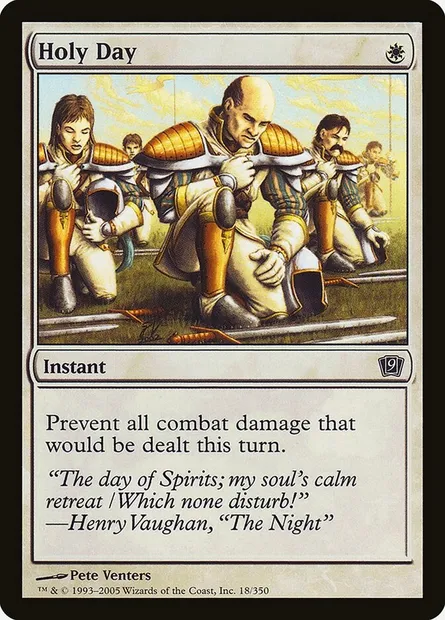 Holy Day, Magic card 9ED 18★ — Ninth Edition set