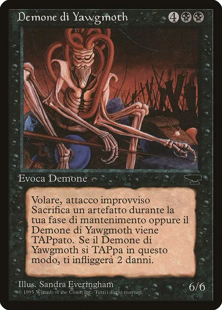 Yawgmoth Demon, Magic card RIN 61 — Rinascimento set