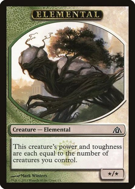 Elemental, Magic card TDGM 1 — Dragon's Maze Tokens set