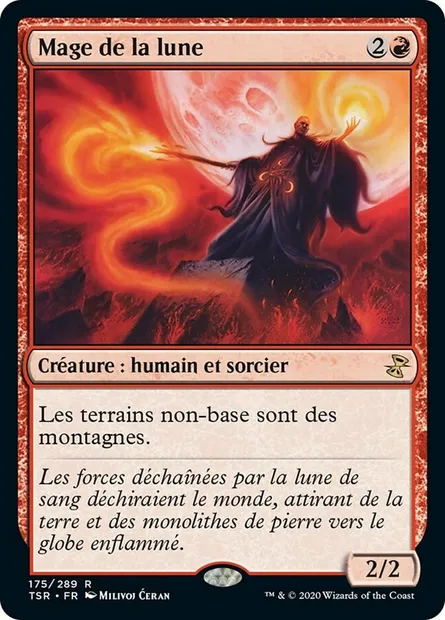 Mage de la lune, carte Magic TSR 175 — extension Spirale Temporelle Remastered