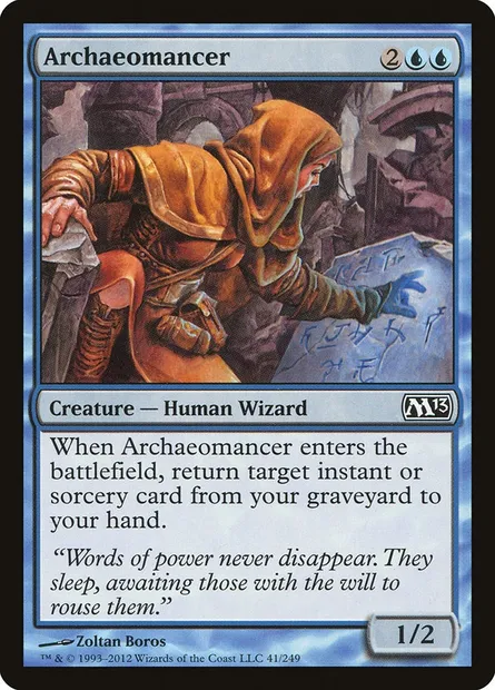 Archaeomancer, Magic card M13 41 — Magic 2013 set