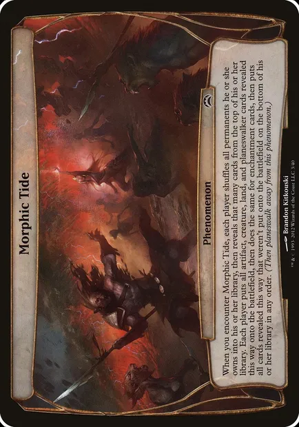 Morphic Tide, Magic card OPC2 3 — Planechase 2012 Planes set