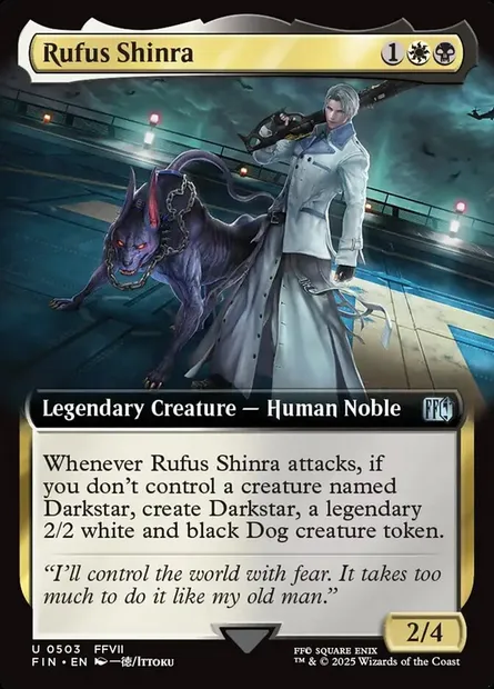 Rufus Shinra, Magic card FIN 503 — Final Fantasy set