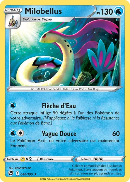 Milobellus, carte Pokémon SIT 040 — extension Tempête Argentée