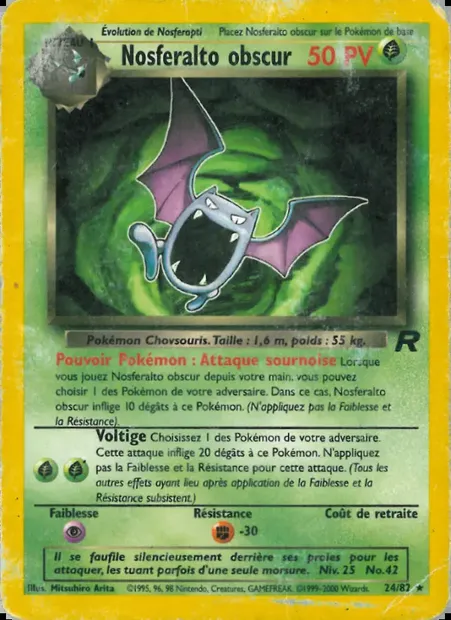 Nosferalto obscur, carte Pokémon TR 24 — extension Team Rocket