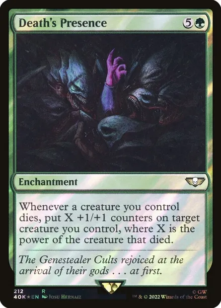 Death's Presence, Magic card 40K 212★ — Warhammer 40,000 Commander set