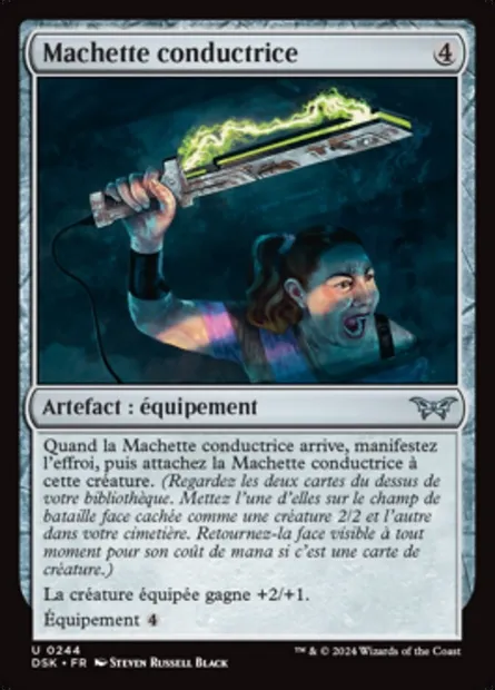 Machette conductrice, carte Magic DSK 244 — extension Duskmourn: House of Horror