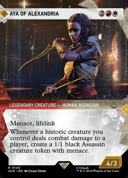 Aya of Alexandria, Magic card ACR 140 — Assassin's Creed set