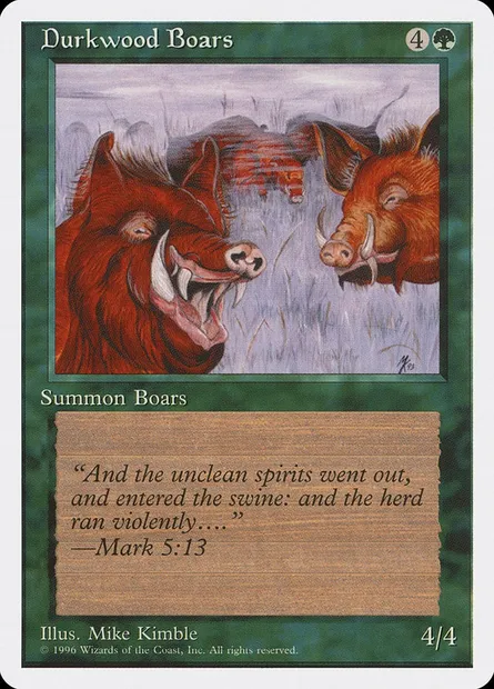 Durkwood Boars, Magic card ITP 39 — Introductory Two-Player Set set