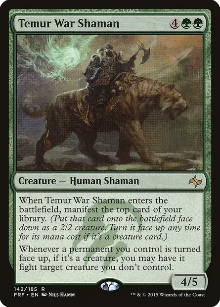 Temur War Shaman, Magic card FRF 142 — Fate Reforged set
