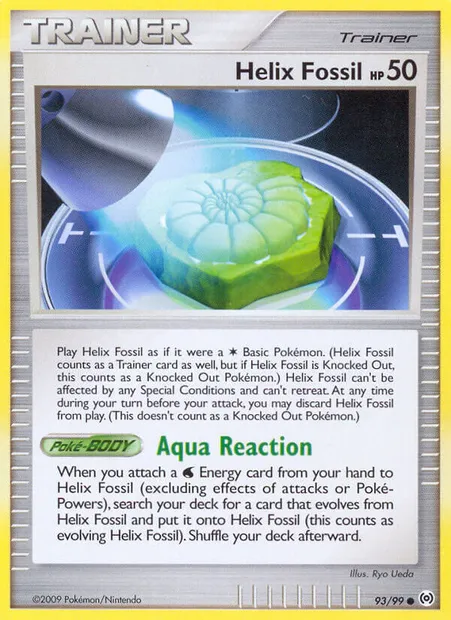 Helix Fossil, Pokémon card AR 93 — Arceus set