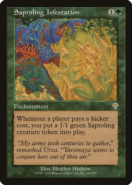 Saproling Infestation, Magic card INV 208 — Invasion set