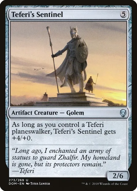 Teferi's Sentinel, Magic card DOM 273 — Dominaria set