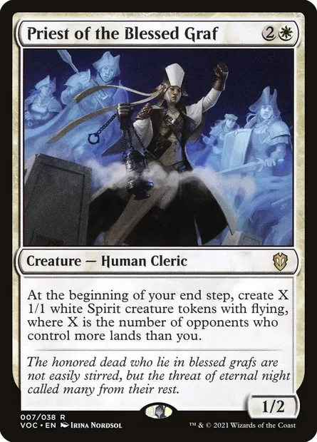 Priest of the Blessed Graf, Magic card VOC 7 — Crimson Vow Commander set