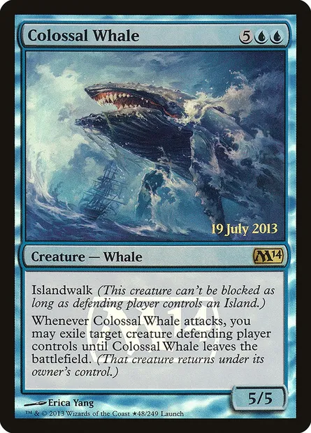 Colossal Whale, Magic card PM14 48★ — Magic 2014 Promos set
