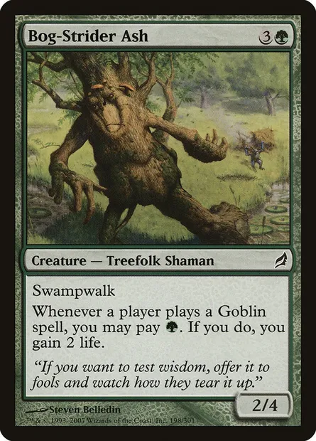 Bog-Strider Ash, Magic card LRW 198 — Lorwyn set