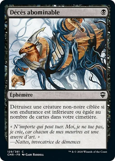 Décès abominable, carte Magic CMR 129 — extension Commander Legends