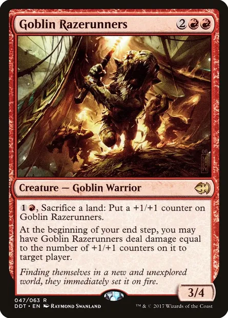 Goblin Razerunners, Magic card DDT 47 — Duel Decks: Merfolk vs. Goblins set