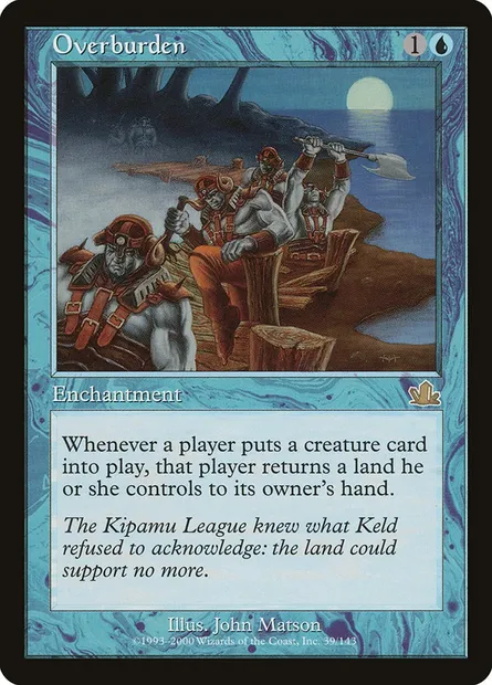 Overburden, Magic card PCY 39 — Prophecy set