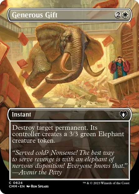 Generous Gift, Magic card CMM 624 — Commander Masters set
