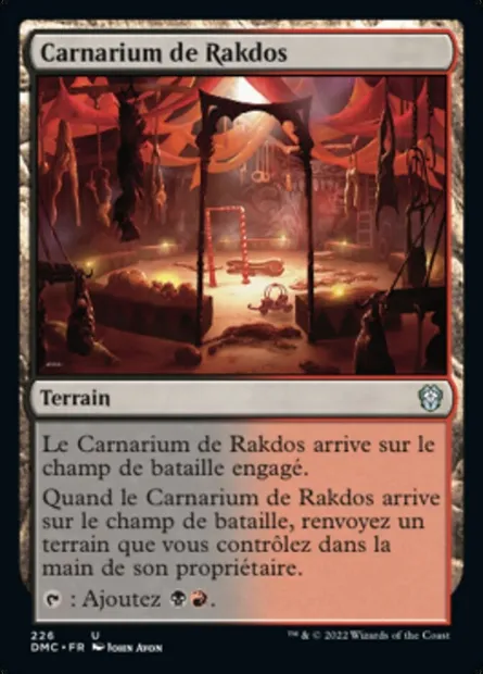 Carnarium de Rakdos, carte Magic DMC 226 — extension Dominaria United Commander