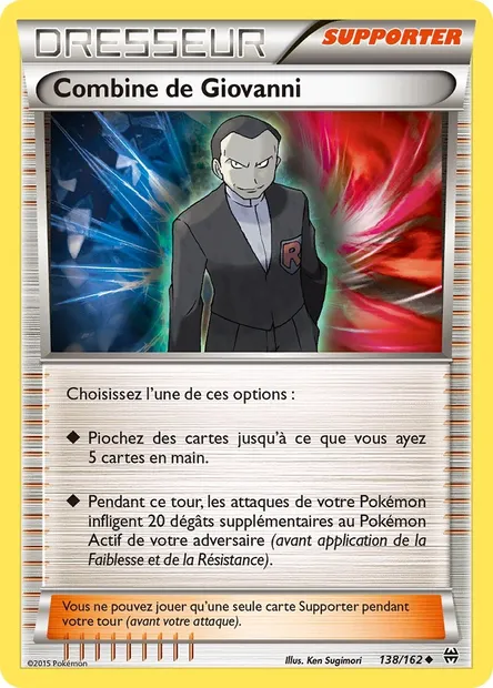 Combine de Giovanni, carte Pokémon BKT 138 — extension Impulsion Turbo