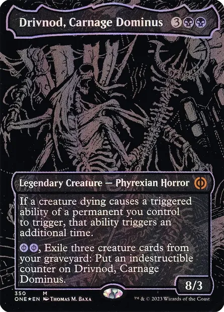 Drivnod, Carnage Dominus, Magic card ONE 350 — Phyrexia: All Will Be One set
