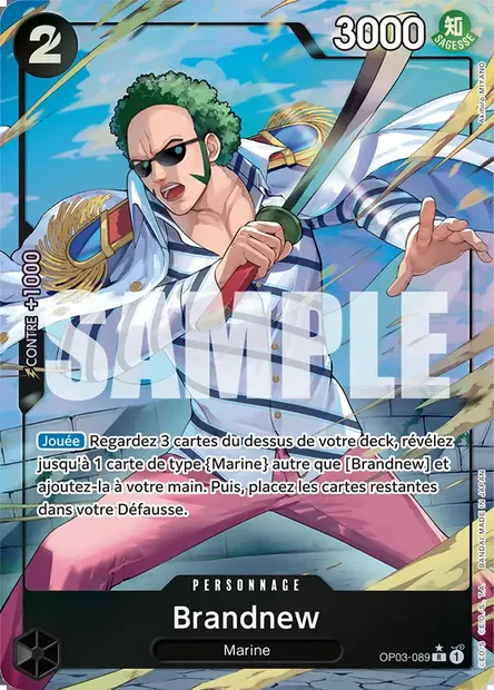 Brandnew, carte One Piece OP03-089 — extension PILLARS OF STRENGTH