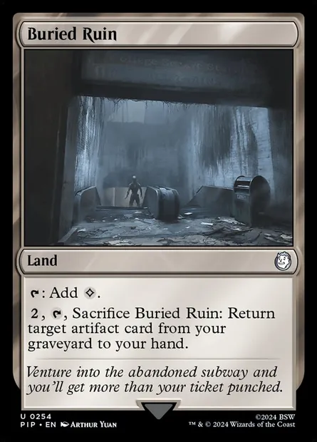 Buried Ruin, Magic card PIP 254 — Fallout set