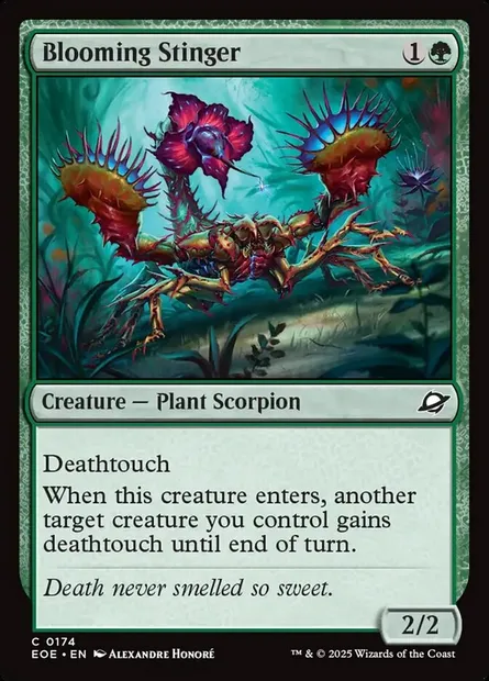 Blooming Stinger, Magic card EOE 174 — Edge of Eternities set