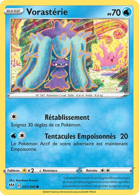 Vorastérie, carte Pokémon DAA 51 — extension Ténèbres Embrasées
