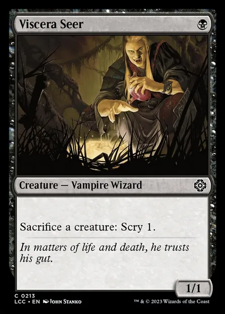 Viscera Seer, Magic card LCC 213 — The Lost Caverns of Ixalan Commander set