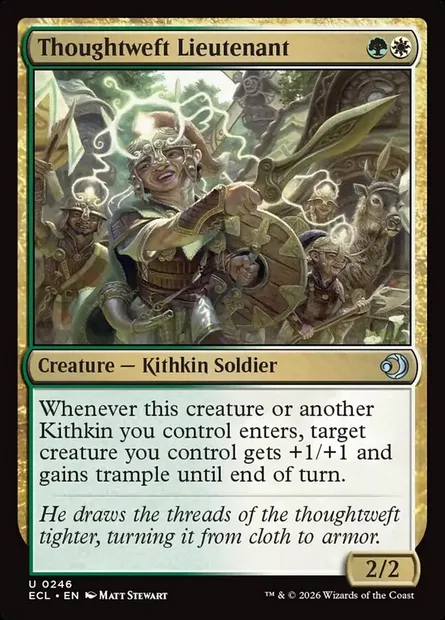 Thoughtweft Lieutenant, Magic card ECL 246 — Lorwyn Eclipsed set