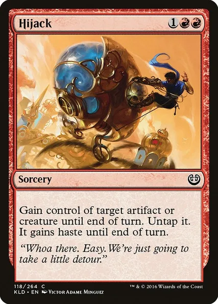 Hijack, Magic card KLD 118 — Kaladesh set