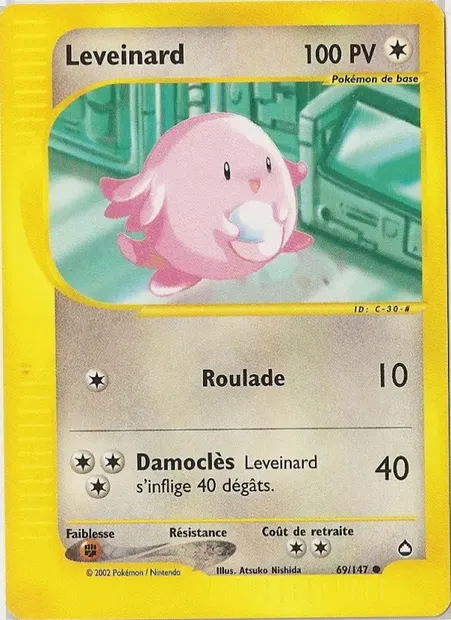 Leveinard, carte Pokémon AQ 69 — extension Aquapolis