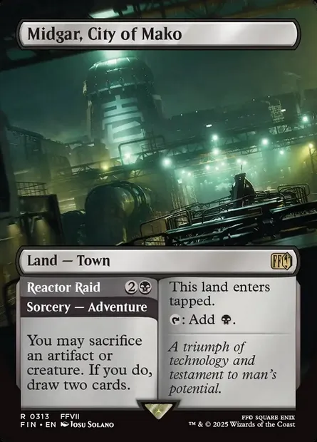 Midgar, City of Mako // Reactor Raid, Magic card FIN 313 — Final Fantasy set