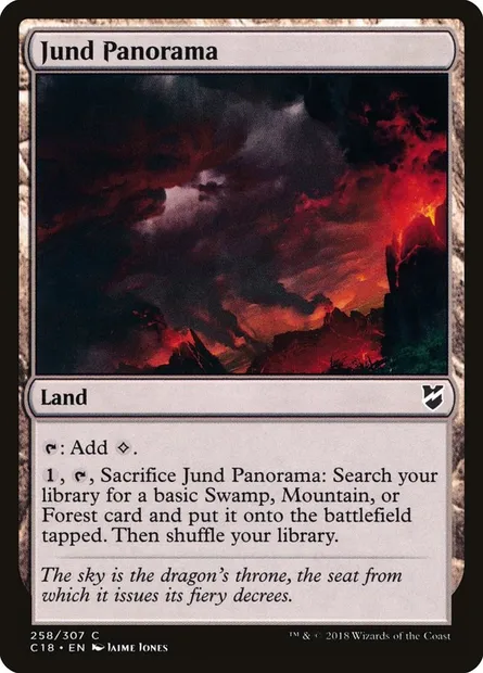 Jund Panorama, Magic card C18 258 — Commander 2018 set