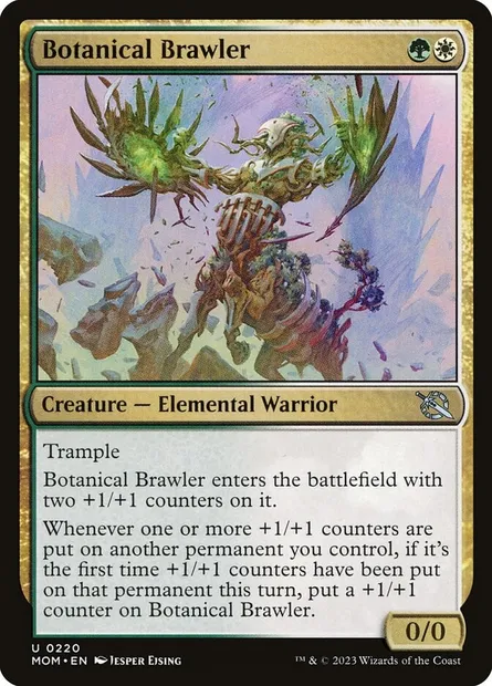 Botanical Brawler, Magic card MOM 220 — March of the Machine set