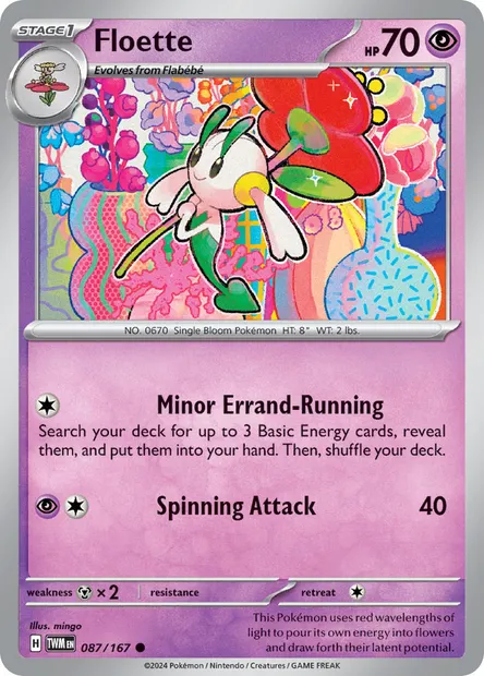 Floette, Pokémon card TWM 087 — Twilight Masquerade set