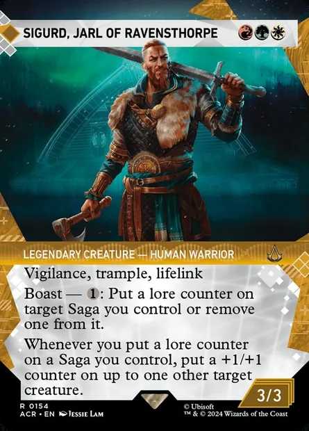 Sigurd, Jarl of Ravensthorpe, Magic card ACR 154 — Assassin's Creed set